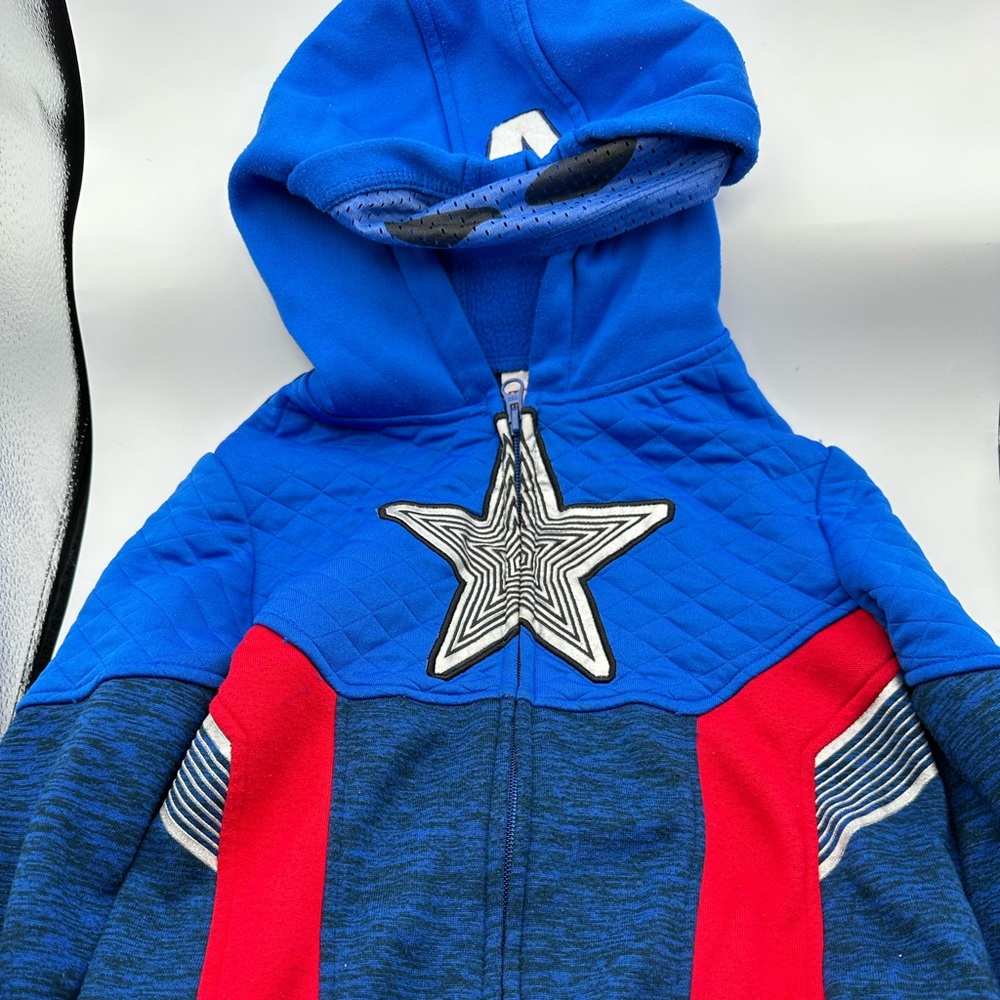 Captain America Marvel Kids hoodie size 6